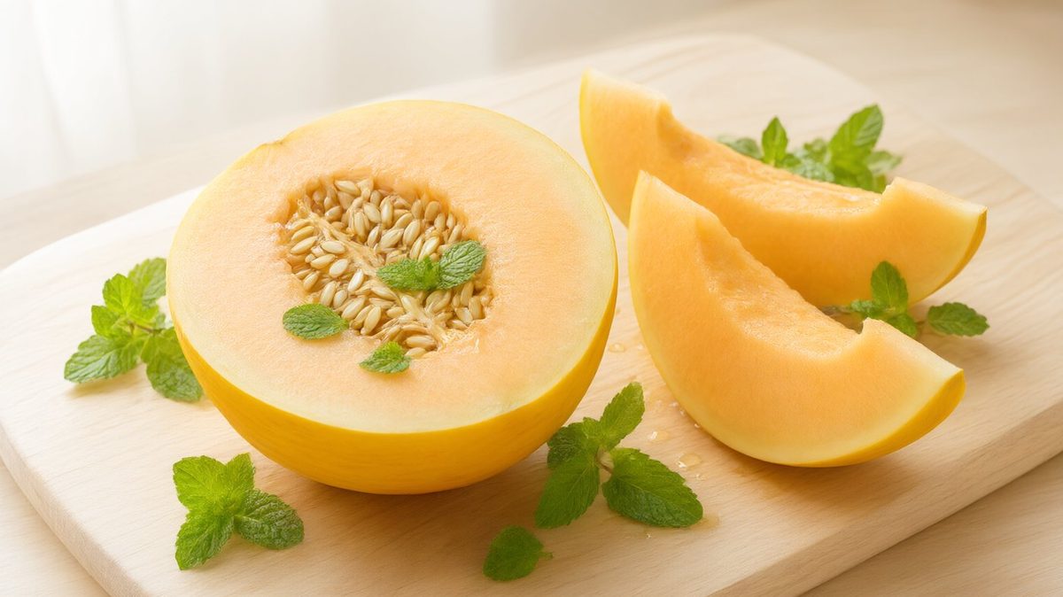 Trái dưa cắt lộ khoang đầy hạt